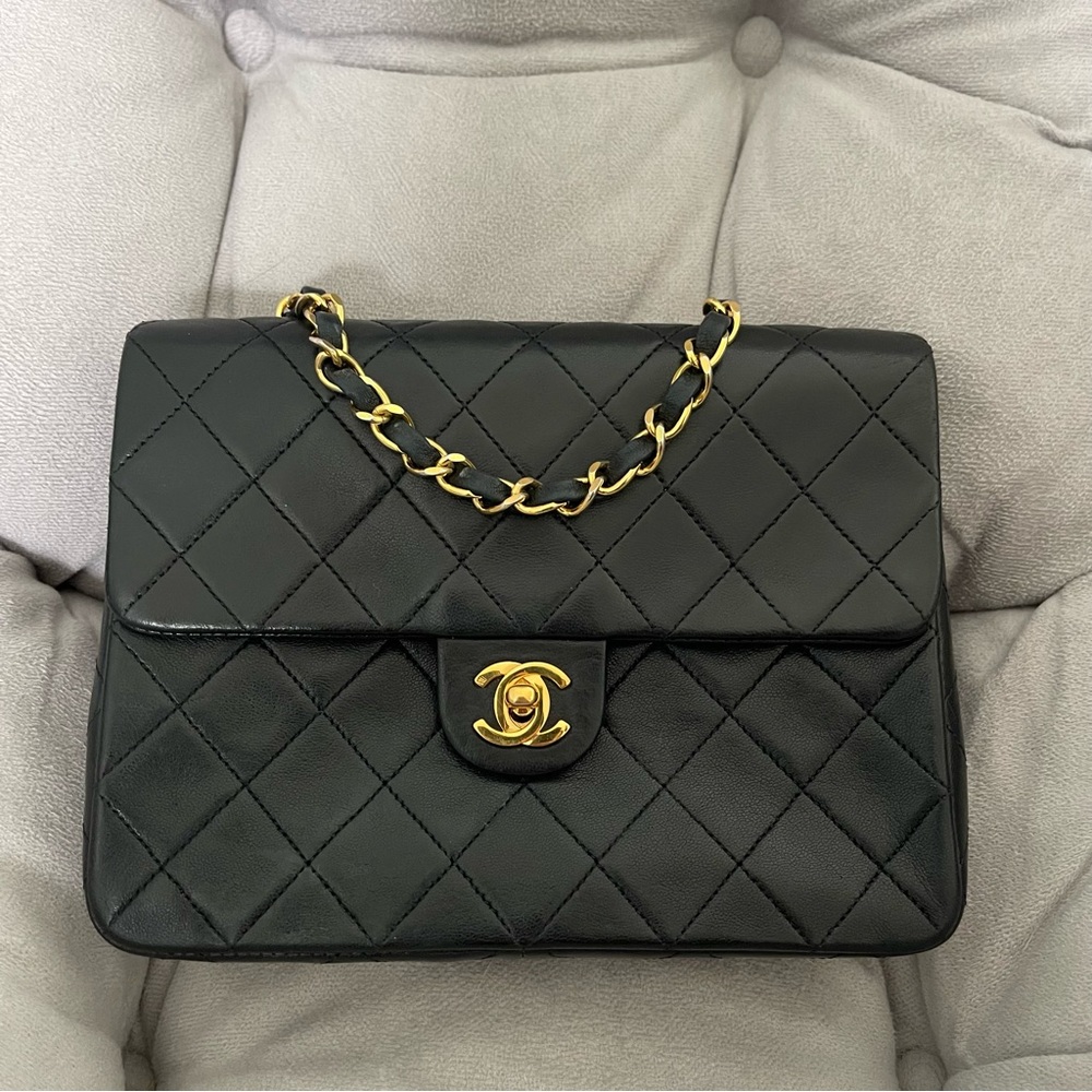 SOLD Chanel vintage mini square 24k gold hardware